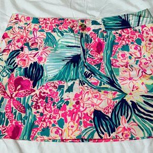 Lilly Pulitzer Nicki Skort 14 Multi Via Flora